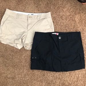 Shorts and skirt